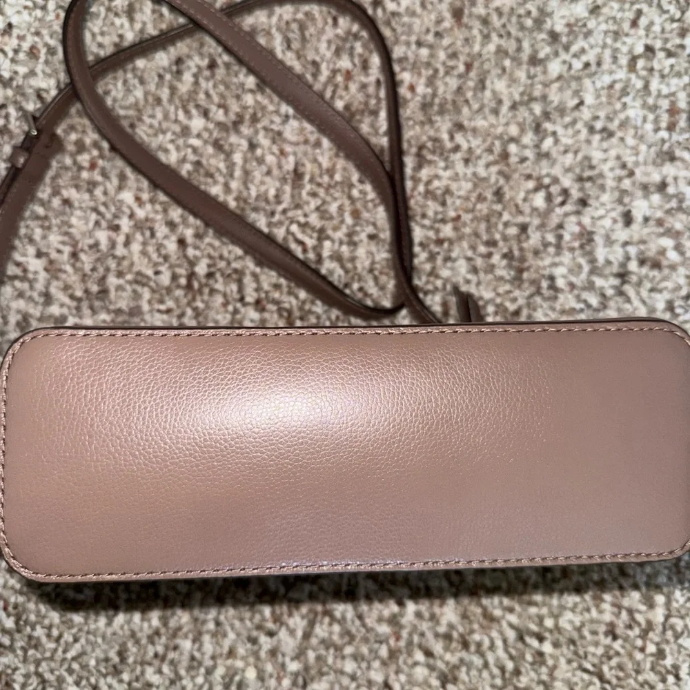 kate spade mauve (purpleish- brown) dome crossbody purse / bag